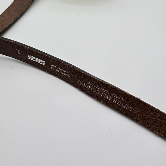 British Belt Company Leather Brass 27 28 29 30 32 Womens Brown - Picture 7 of 9